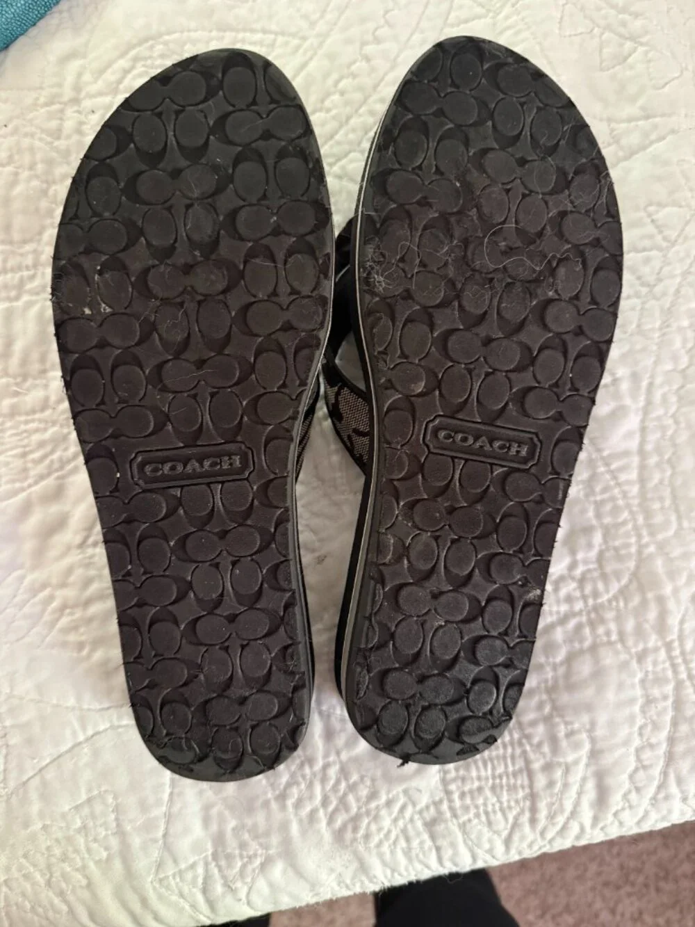 **Coach Jillian Signature Flower Flip--Flops**